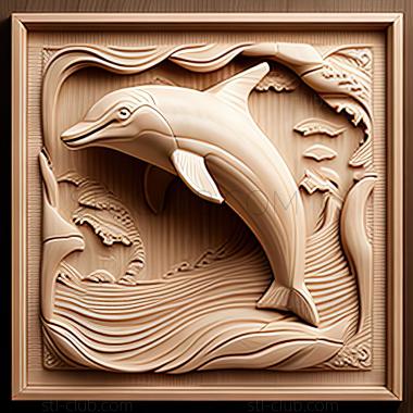 3D model st Winter dolphin famous animal (STL)